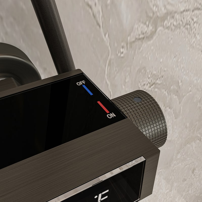 Shower System Shower Faucets Set Complete Digital Temperature Display