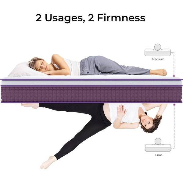 12in Innerspring Hybrid Mattress Motion Isolation King Size Plush Foam Bed Bath & Beyond