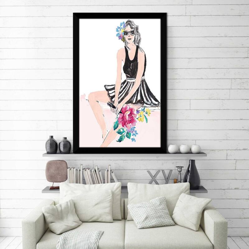 "Pink Pop Girl" Print on Acrylic.