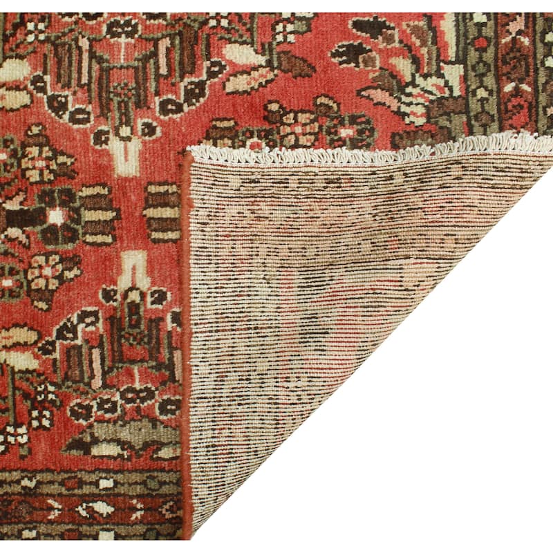Fine Vintage Distressed Bernard Rust/Brown Runner - 2'8" x 9'7"