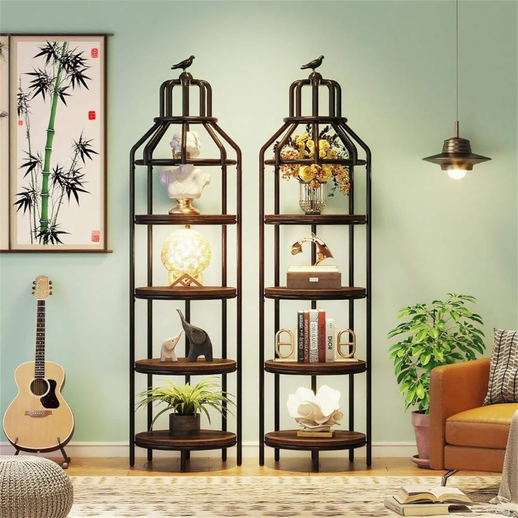 Birdcage Corner Bookshelf - Overstock - 43325873