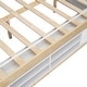 preview thumbnail 20 of 116, Bedroom House Bed with Roof Frame Bedside-shelves and Under Bed Storage Unit