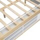 preview thumbnail 10 of 28, Full House Bed with Roof Frame, Bedside-shelves, Under Bed Storage Unit