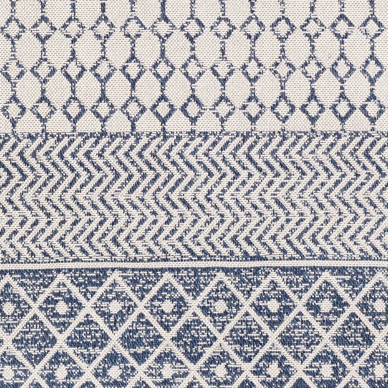 Livabliss Marbrey Moroccan Stripe Cotton Area Rug