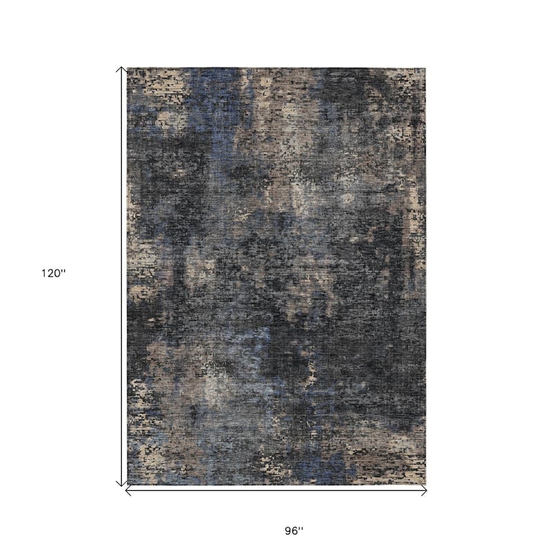 HomeRoots Abstract Transitional Rectangle Outdoor Rug