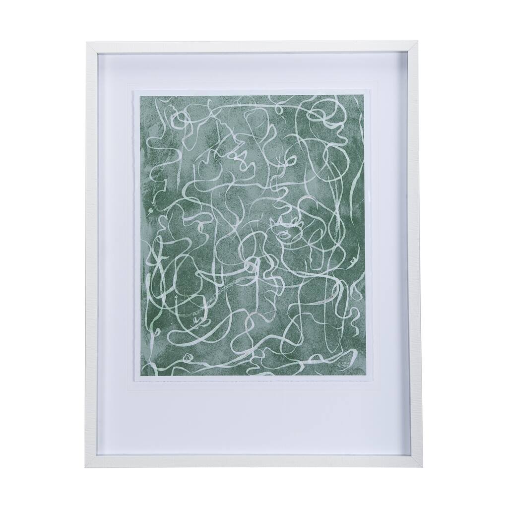 Thread Green III Framed Art Print
