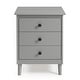 preview thumbnail 10 of 47, Walker Edison Bullrushes Solid Wood 3-Drawer Nightstand