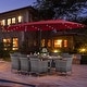 preview thumbnail 7 of 37, Costway 11 PCS Patio Dining Set with 15 ft Double-Sided Patio Umbrella - See Details