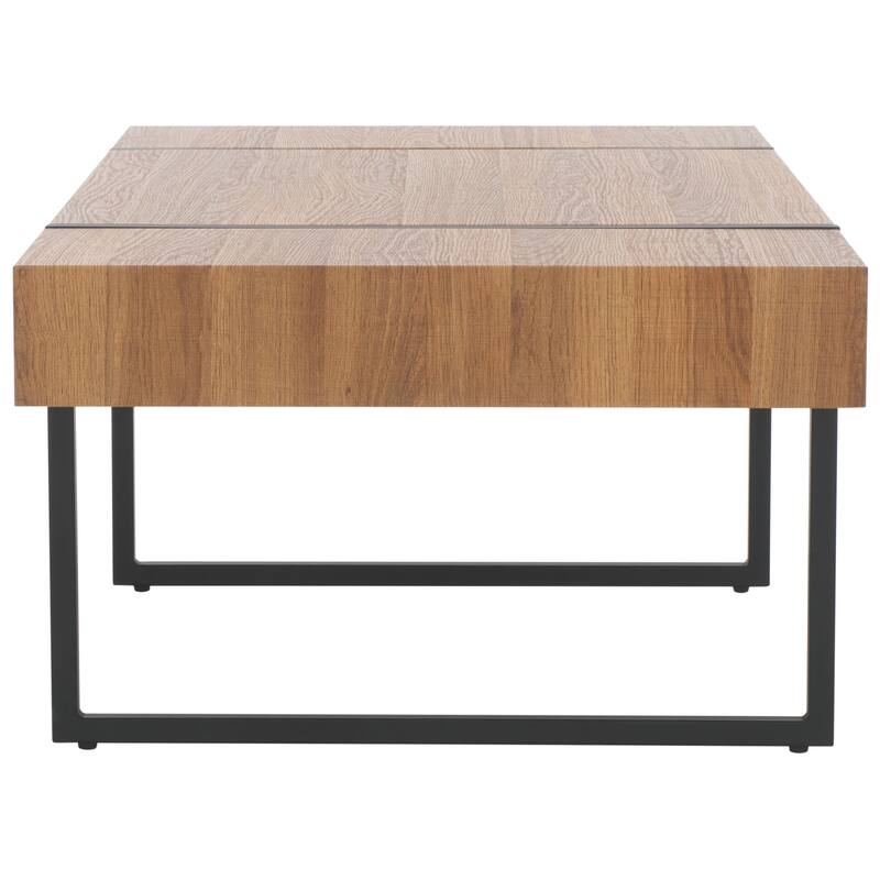 SAFAVIEH Milly Modern Rustic Rectangular Coffee Table - 43.3" W x 23.6" L x 15.7" H - 43.3" W x 23.6" L x 15.7" H - 43Wx24Dx16H