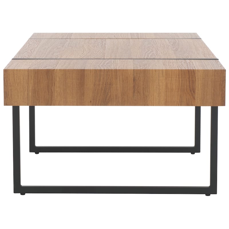 SAFAVIEH Tristan Modern Rustic Rectangular Coffee Table - 43.3" W x 23.6" L x 15.7" H - 43.3" W x 23.6" L x 15.7" H