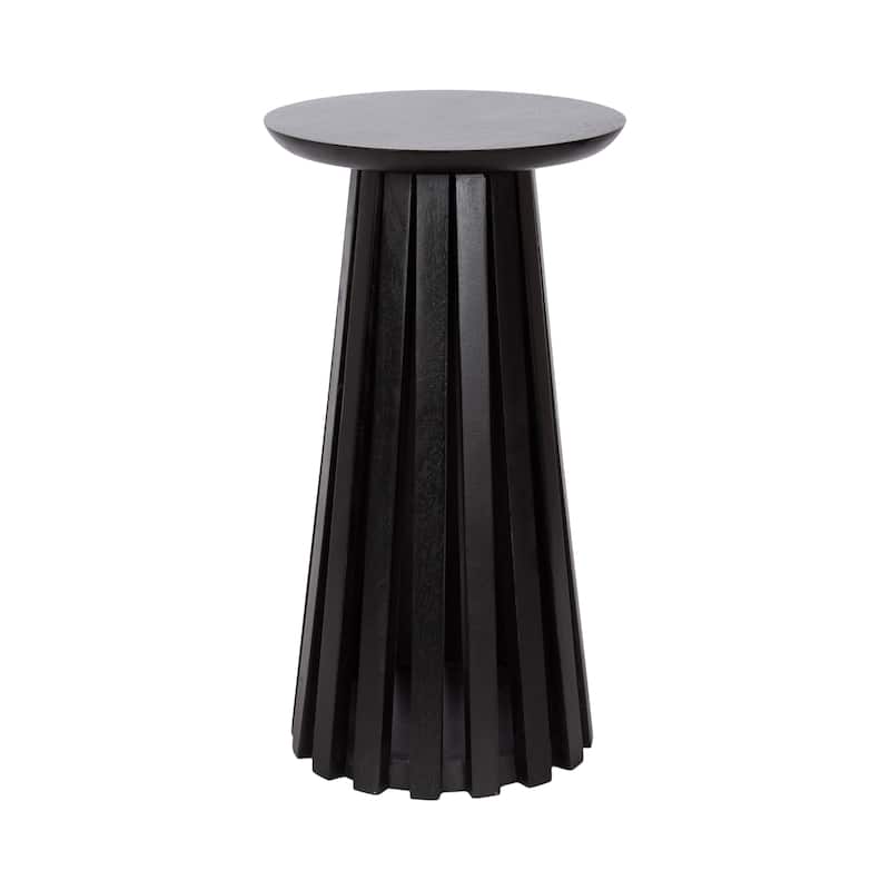 Kate and Laurel Klarc Round Drink Table - 12x12x22 - Black