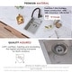 preview thumbnail 4 of 12, STYLISH 12 1/2'' Dual-Mount Stainless Steel Single Bowl Bar Sink - 12.5" x 18" x 7"