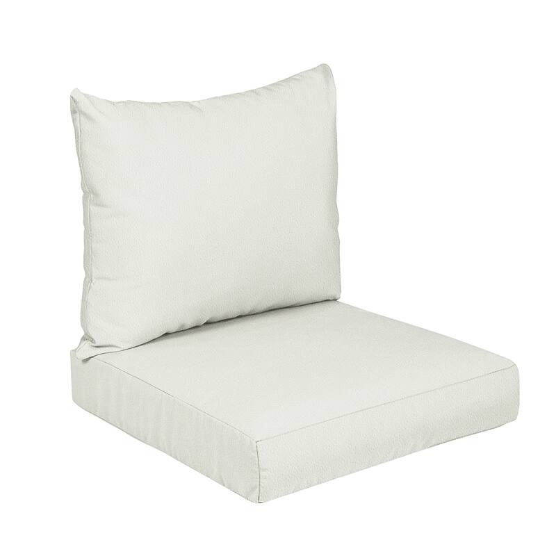 Sorra Home Outdoor Valdese Boucle Deep Seating Pillow and Cushion Set