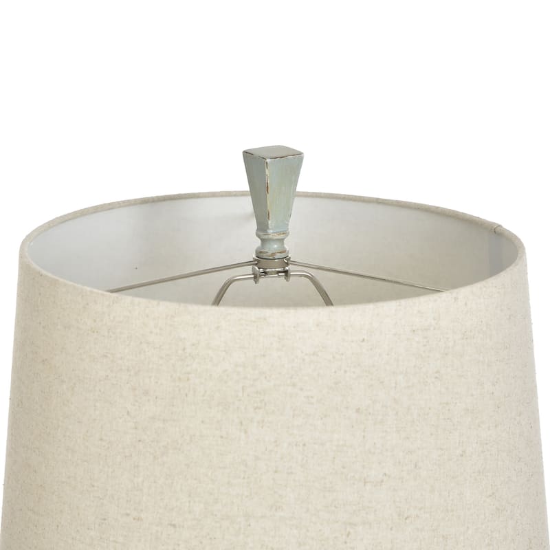 The Gray Barn Willowsun Distressed Blue Urn Style Table Lamp