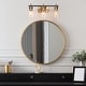 preview thumbnail 2 of 16, Modern Black Gold 2/3/4-Light Bathroom Vanity Lights Linear Wall Sconces for Powder Room