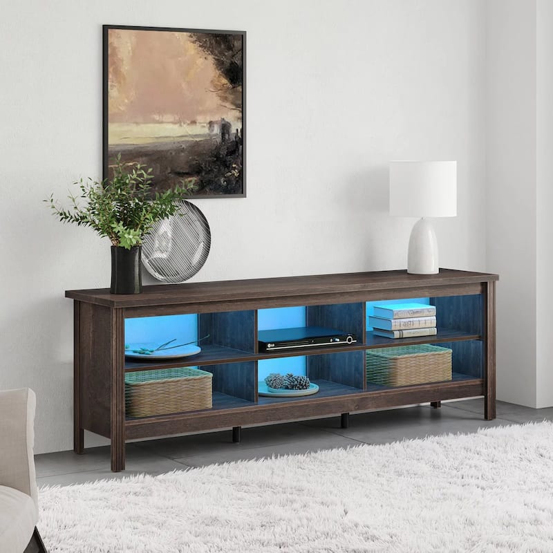 70 Inch TV Stand for 75'' TV, Classic Entertainment Center TV Console