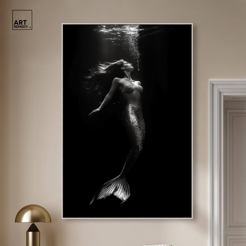 Mermaid Deep Canvas by Art Remedy