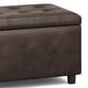 preview thumbnail 121 of 128, WYNDENHALL Essex 34-in. Wide Rectangular Storage Ottoman