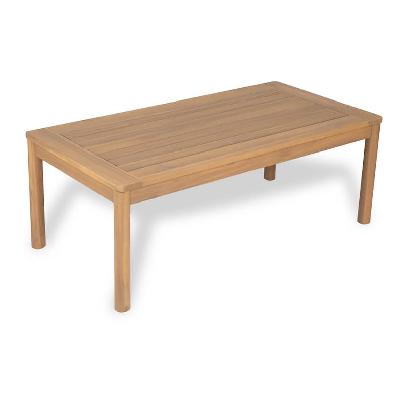 Christopher Knight Home- Avery Curved Acacia Wood Outdoor 5 Piece Chat Set