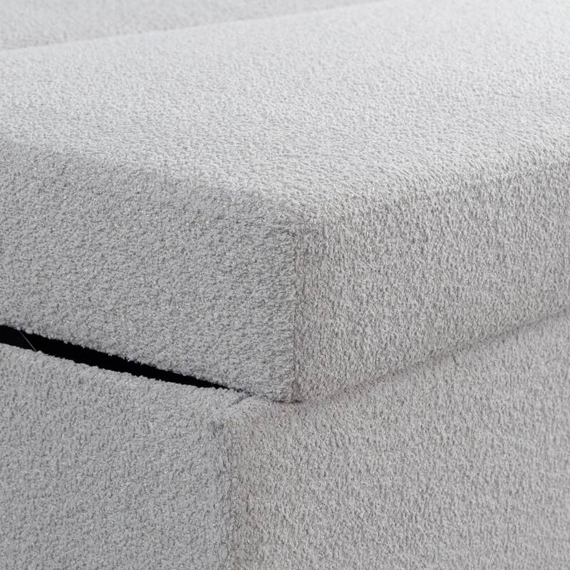 Serta Whitmore Convertible Sofa in Boucle Fabric