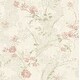 preview thumbnail 3 of 2, Seabrook Designs Lena Floral Trail Unpasted Wallpaper 20.5 in. W x 33 ft. L - Metallic Cream & Blush