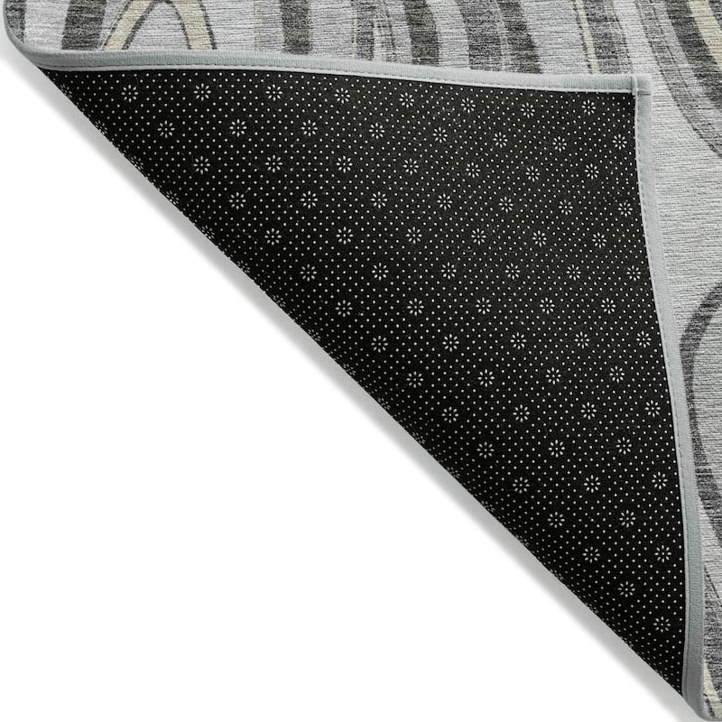 Machine Washable Indoor/ Outdoor Chantille Contemporary Abstract Rug