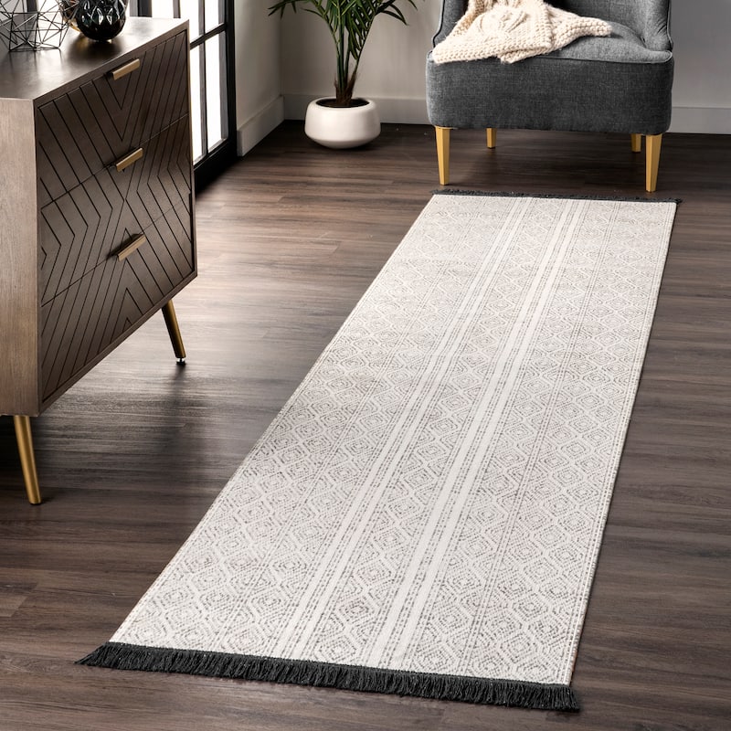 Nuloom Casual Geometric Indoor/ Outdoor Geometric Striped Area Rug