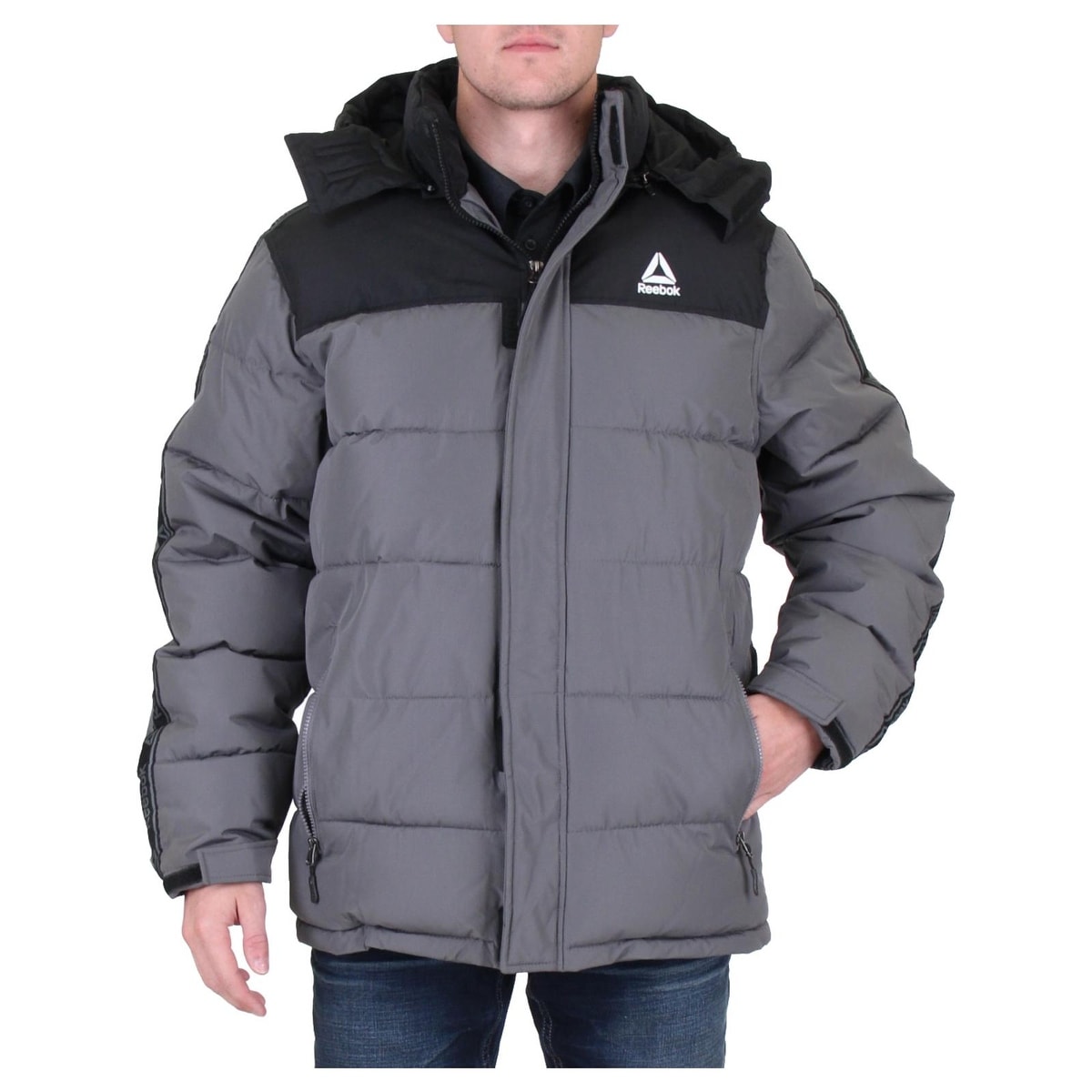 reebok men's midweight quilted puffer jacket