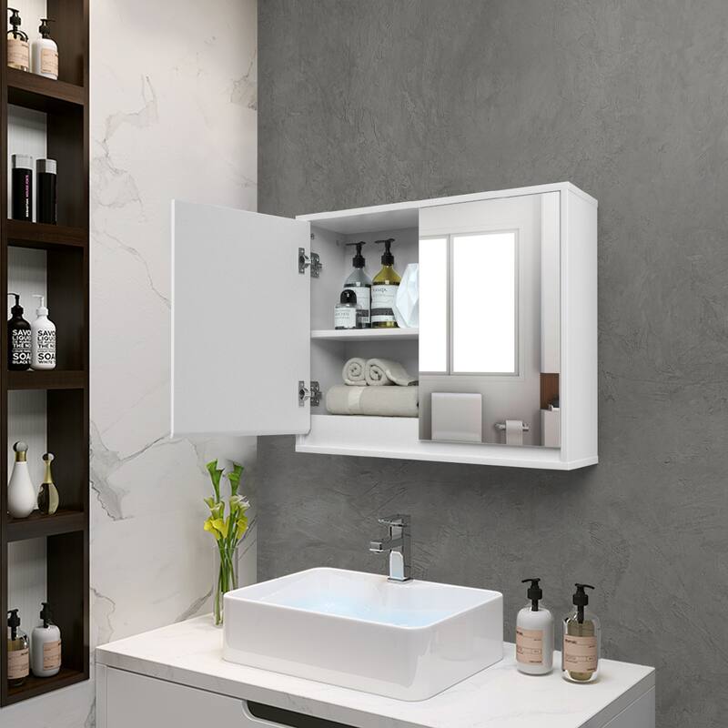 Costway Wall Mounted Bathroom Storage Cabinet Medicine Cabinet