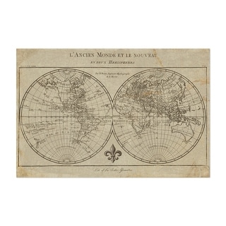 Map of the World Sepia Maps Transportation Vintage Art Print/Poster ...