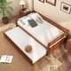 preview thumbnail 5 of 36, Metal Twin Size Trundle Platform Bed Frame with Wooden Slat Support and Space-Saving Design