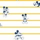 preview thumbnail 1 of 4, Disney Mickey Mouse Stripe Yellow Wallpaper