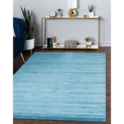 Blue Contemporary Urban Rug -