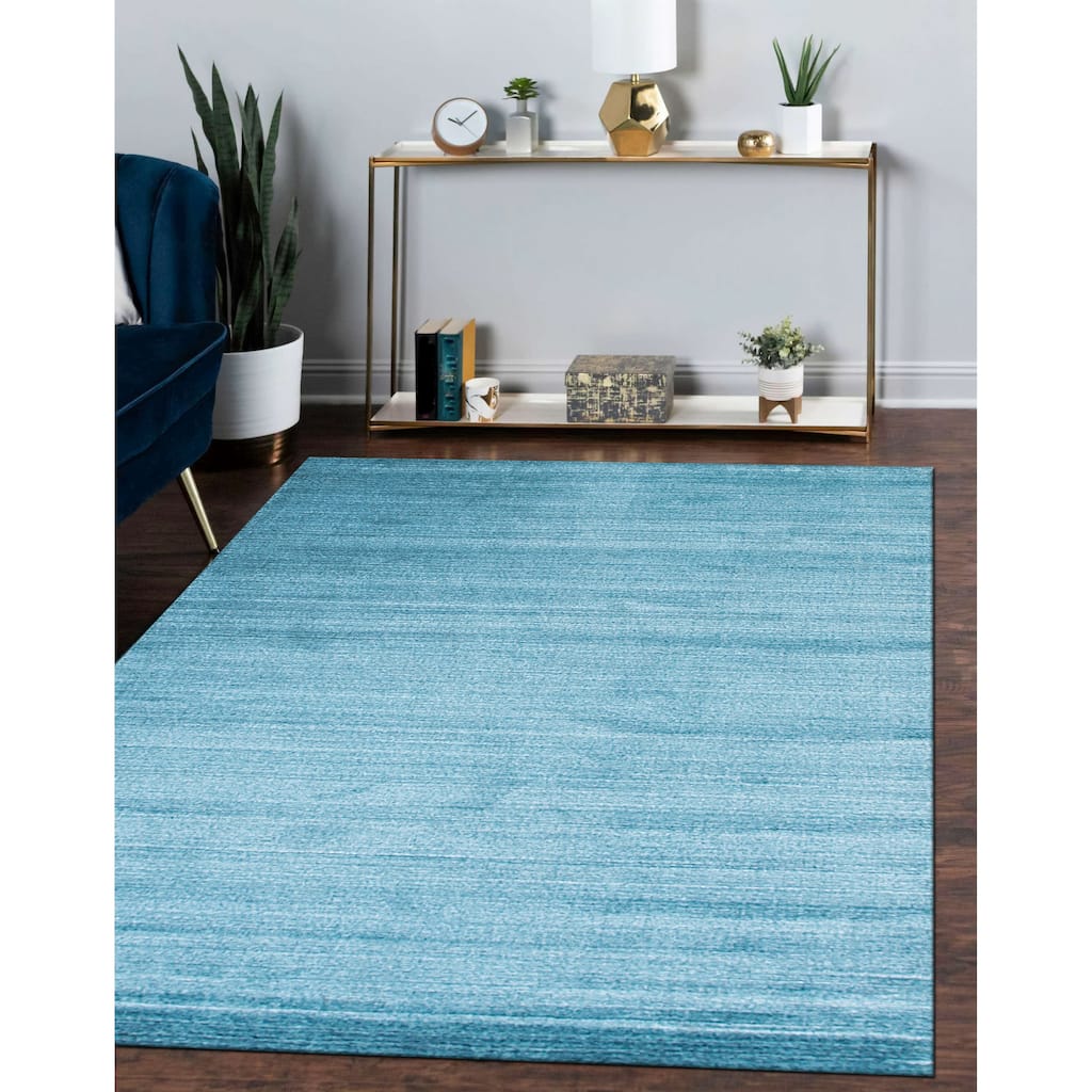 Blue Contemporary Urban Rug -