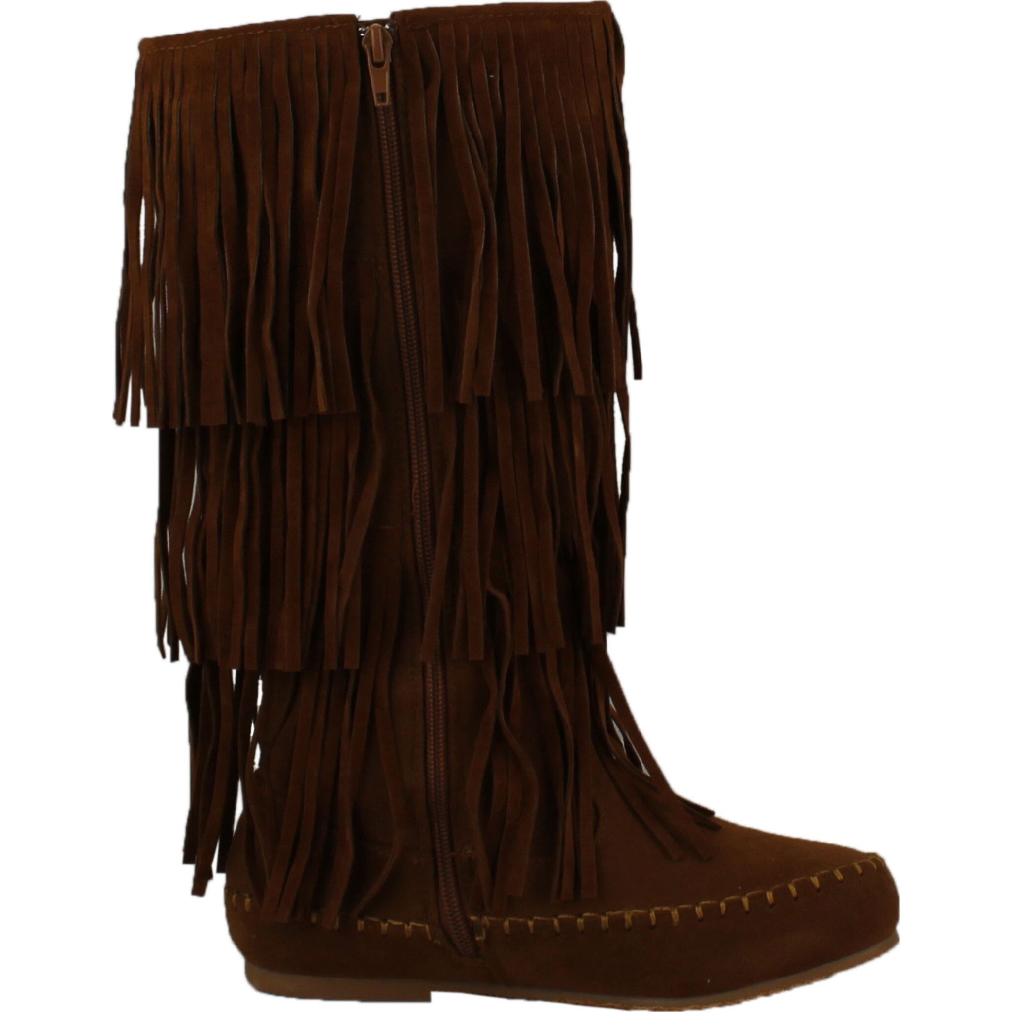 fringe moccasin boots