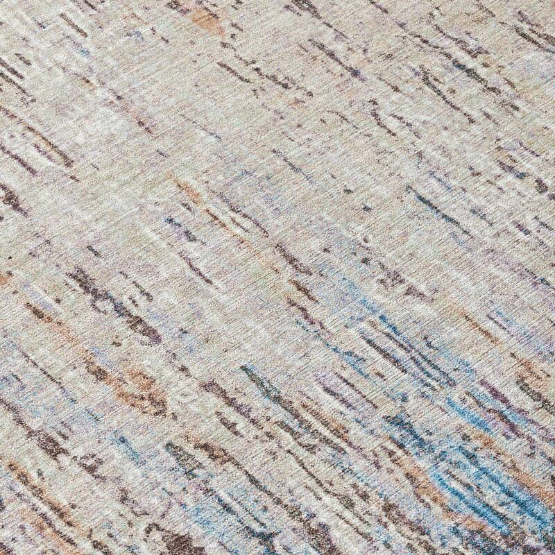 Machine Washable Indoor/ Outdoor Abstract Moxy Chantille Rug