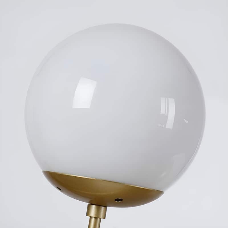 White Sphere Pendant Lighting for Kitchen Island, Futuristic Orb Globes (Black or Gold) - N/A