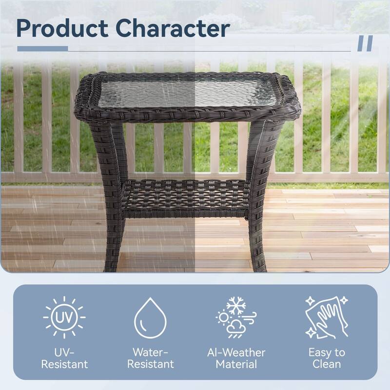 Gymojoy Outdoor Wicker Patio Furniture Sofa Set - Luxurious Comfort, Weather-Resistant