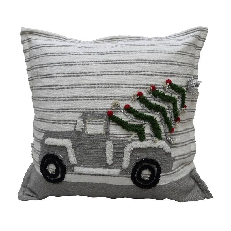 Vibhsa 20"x20" Holiday Car Throw Pillow