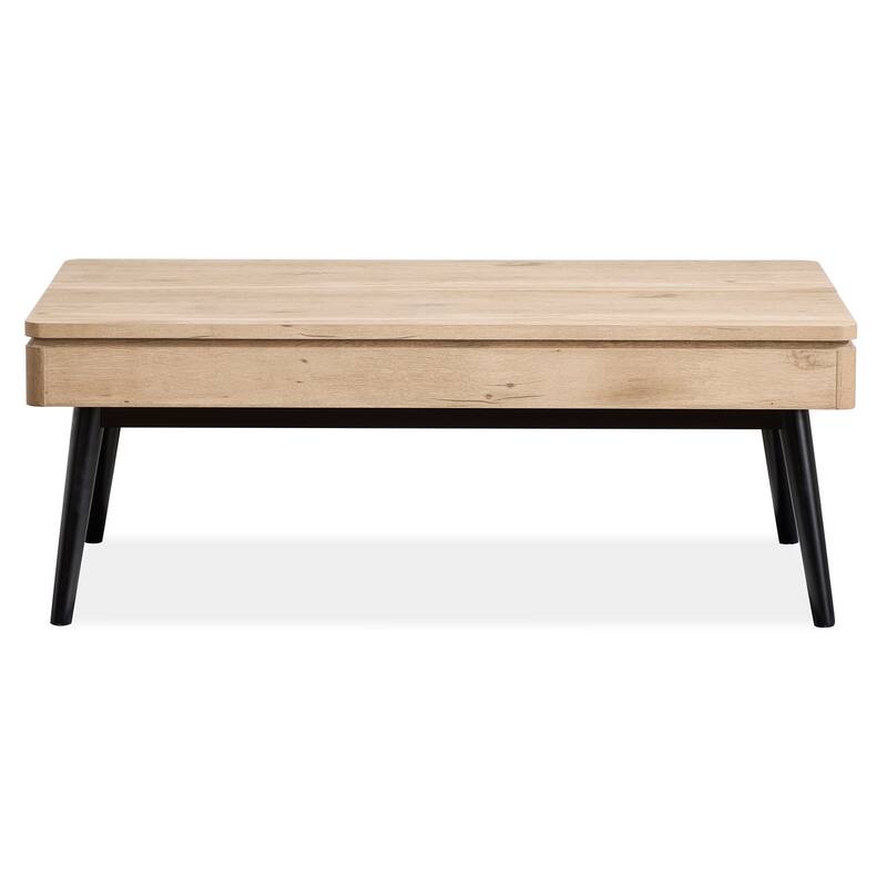 Magnussen Home Fletcher Driftwood Lift Top Storage Cocktail Table - 48''W x 28''D x 18''H