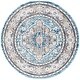 preview thumbnail 3 of 9, SAFAVIEH Tulum Ingjerd Boho Rug 6'7" Round - Blue Grey/Rust - Round