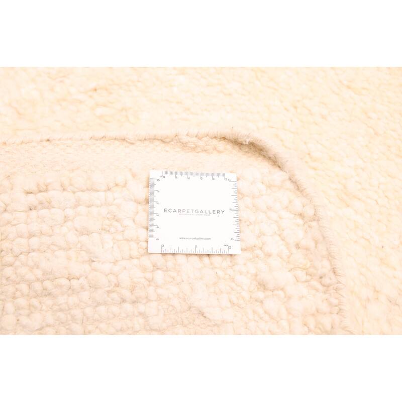 ECARPETGALLERY Hand-knotted Looma Cream Wool Rug - 8'3 x 10'0