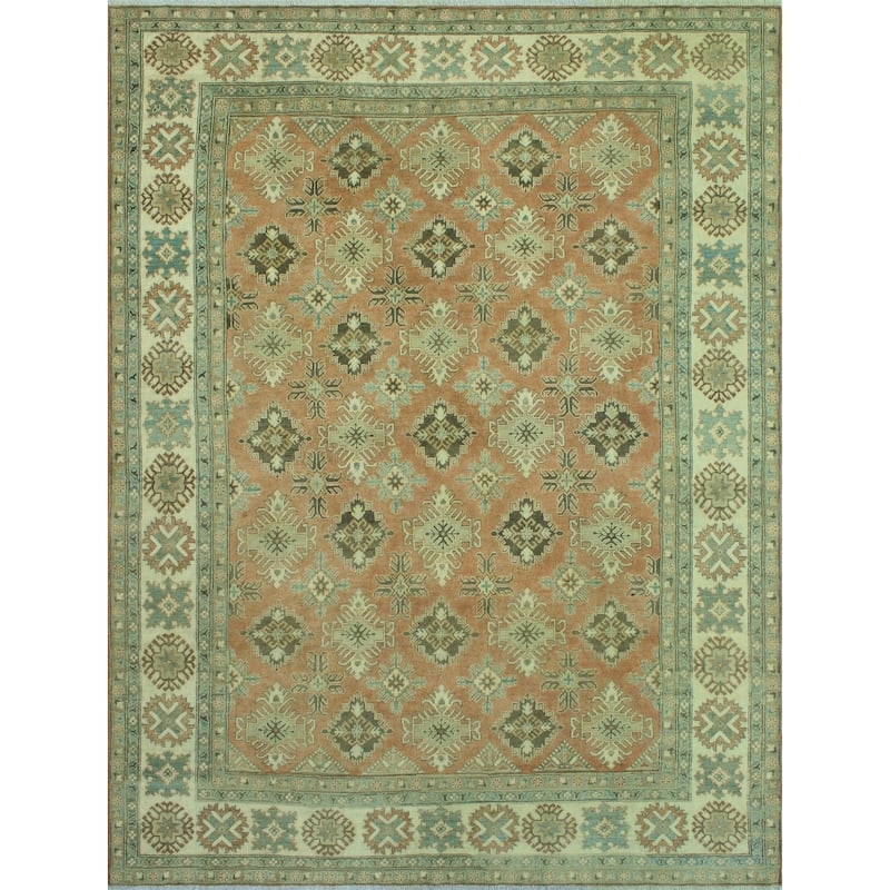 Kazak Luann Rust/Ivory Rug - 8'4" x 11'4"