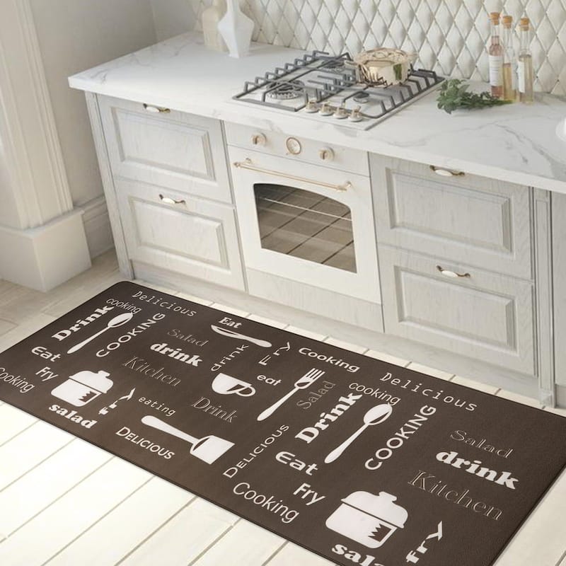 World Rug Gallery Kitchen Themes Anti-fatigue Kitchen Mat - 18" x 47"