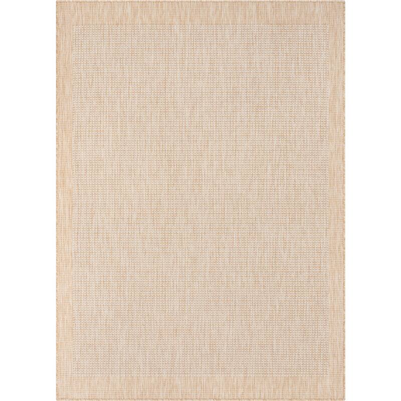 Well Woven Medusa Odin Indoor Outdoor Border Solid Area Rug