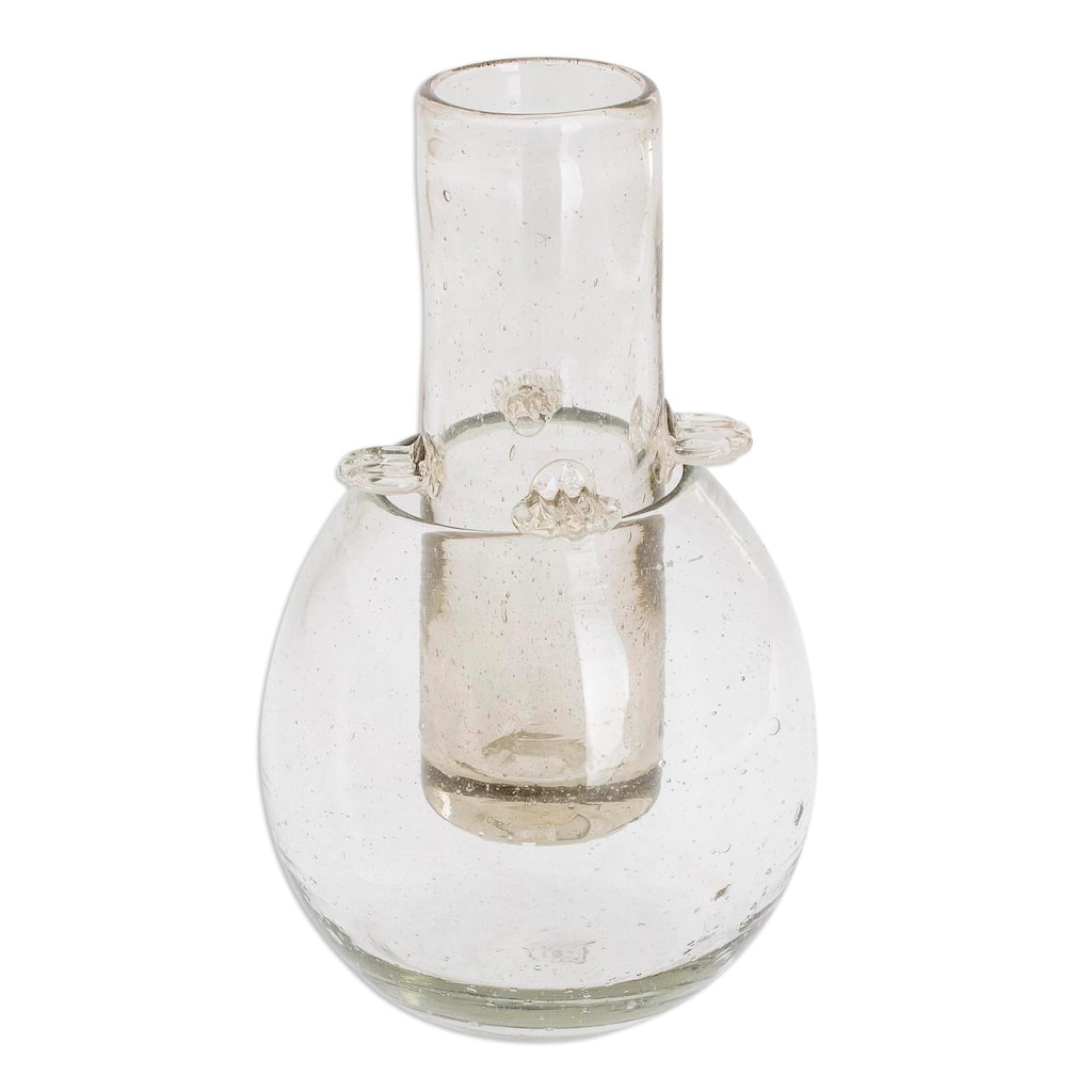 Novica Handmade Perfect Sip Blown Glass Tequila Glass