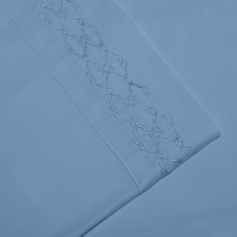 Home Sweet Home Dream Embossed Pleated Bed Sheet Set