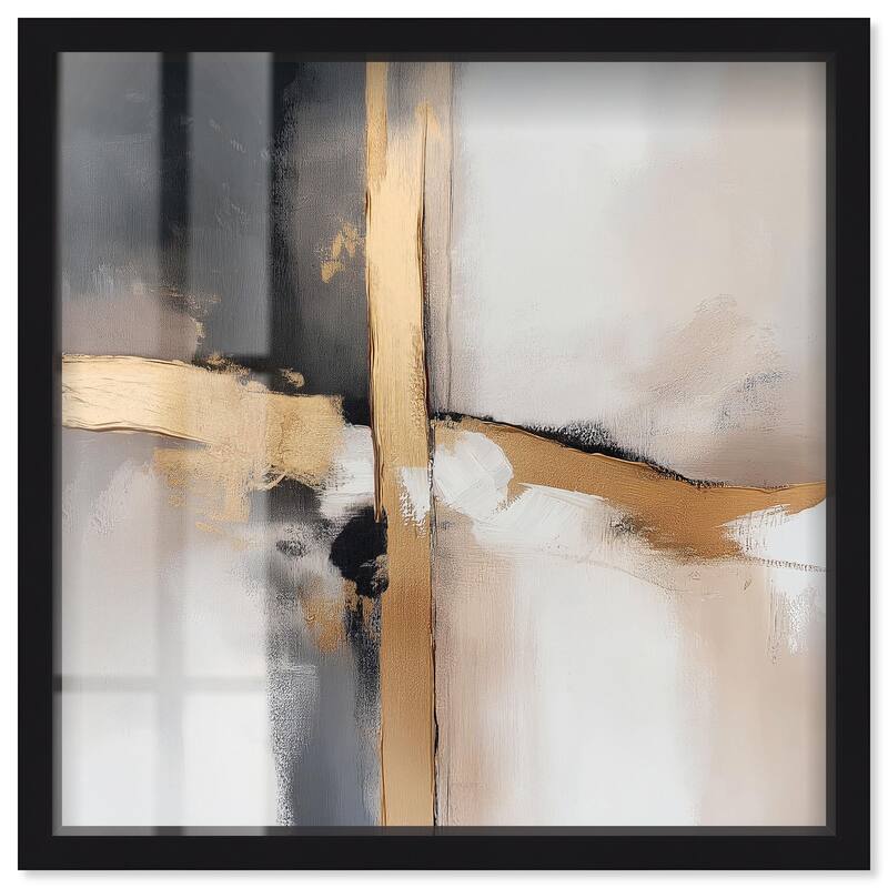 Golden Hour I Shadowbox by Art Remedy - Black - 30" x 30"