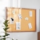 preview thumbnail 2 of 9, Commercial Wall Mount Cork Board with Wooden Push Pins