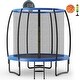 preview thumbnail 1 of 3, 8 FT Recreational Trampoline W/ Basketball Hoop Safety Enclosure Net - 8 FT 8 FT